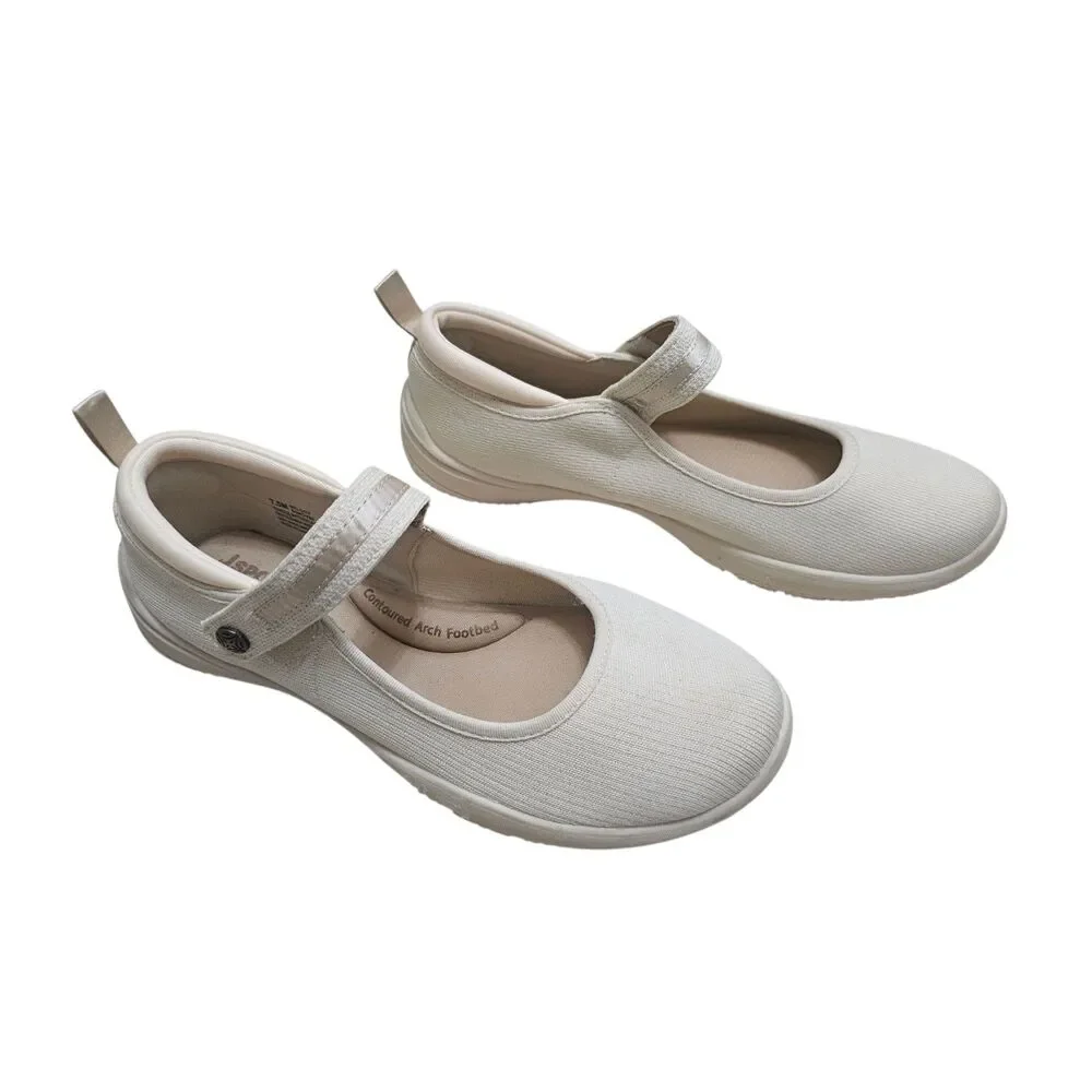 JSport Melody Cream Mary Jane Casual Comfort Shoe 7.5